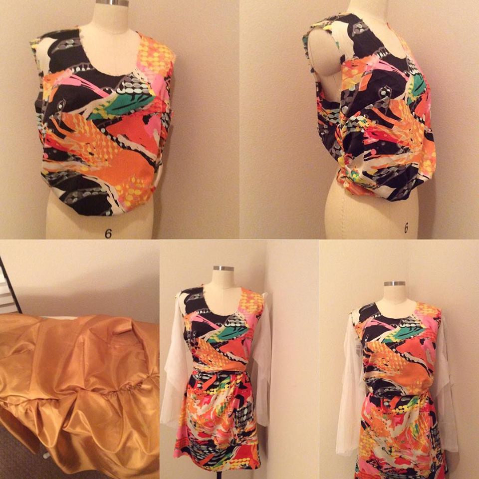 Working on an Original Dress. Custom Design.