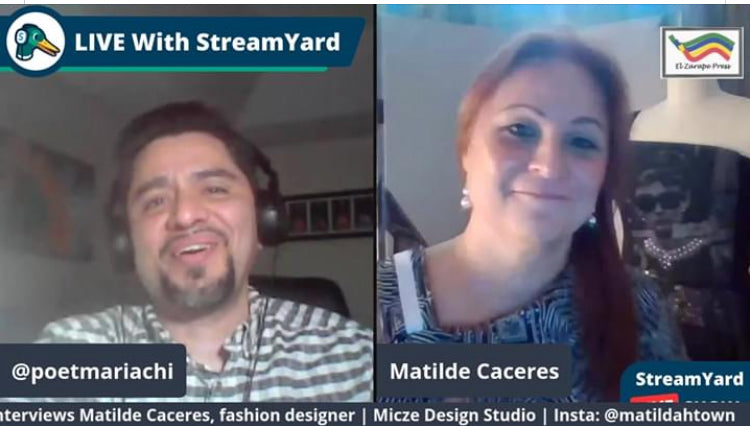 Art and Fashion Chat with our own in house Fashion Designer, Matilde Caceres and Tedx Speaker/Author, Daniel Garcia Ordaz