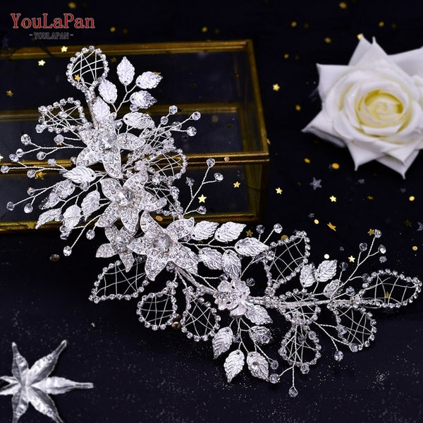 Wedding Hair Accessories Bridal Delicate Wire Headband Handmade Crystal Hair Accessories