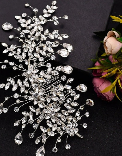 Wedding Hair Accessories Bridal Delicate Wire Headband Handmade Crystal Hair Accessories