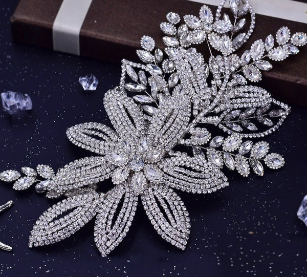 Wedding Hair Accessories Bridal Delicate Wire Headband Handmade Crystal Hair Accessories