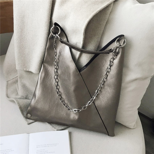 Faux Leather Tote Handbags