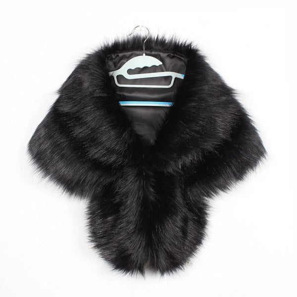 Faux Fur Coat Women Evening Party Wraps-many colors available