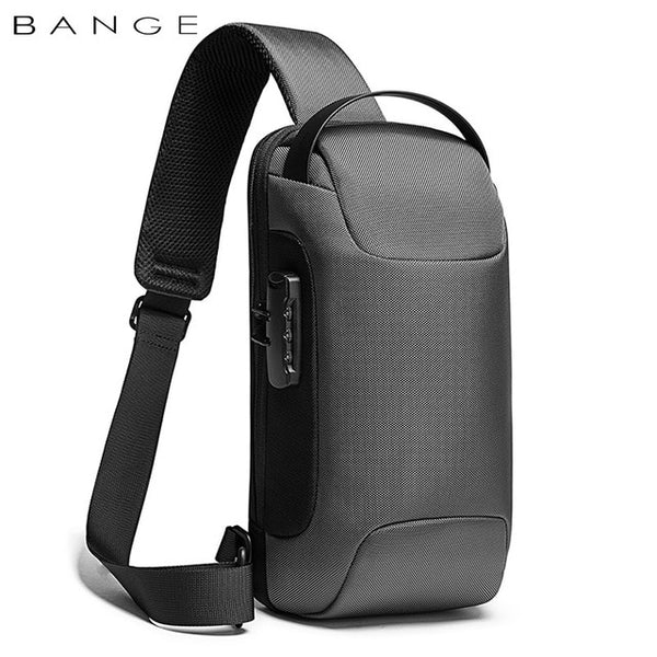 Chest Bag New Men Crossbody Bag Waterproof Shoulder Bags USB Charging