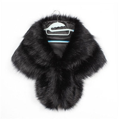 Faux Fur Coat Women Evening Party Wraps-many colors available