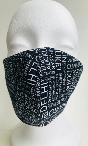 “Around the World” Protective Fabric Face Mask