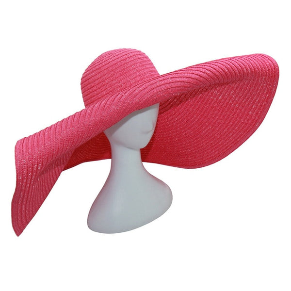 Oversized Floppy Big Beach Hat Fashion Foldable -15 colors available