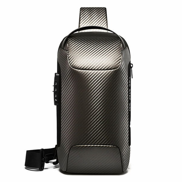 Chest Bag New Men Crossbody Bag Waterproof Shoulder Bags USB Charging