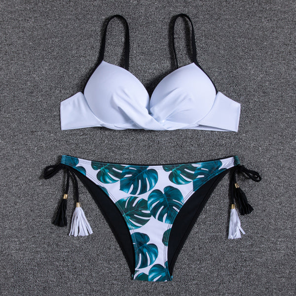 Push Up Swimwear Women Floral Print Bikini Set -many colors and prints