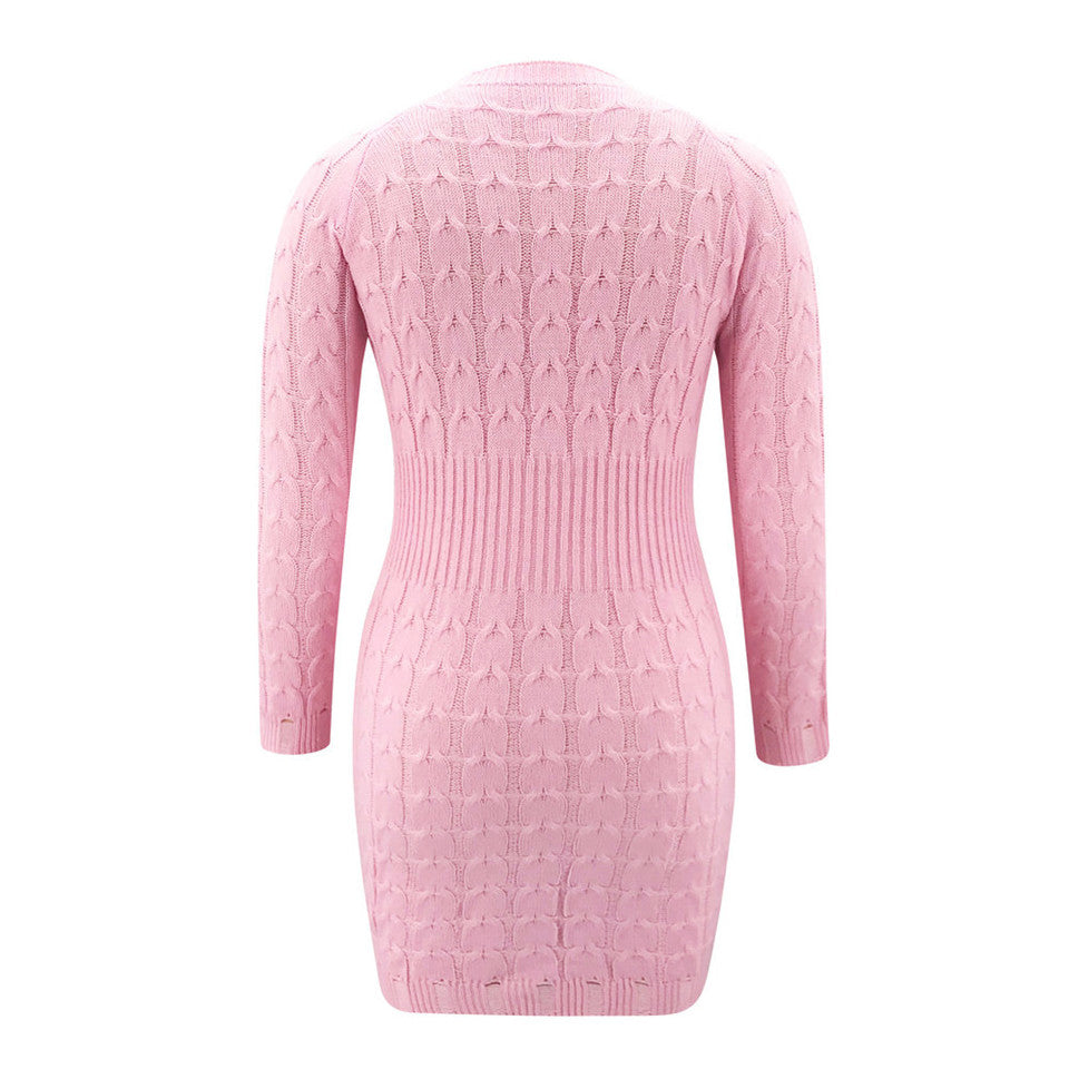 knit pencil dress Scanlan Theodore Crepe Knit Collar Dress